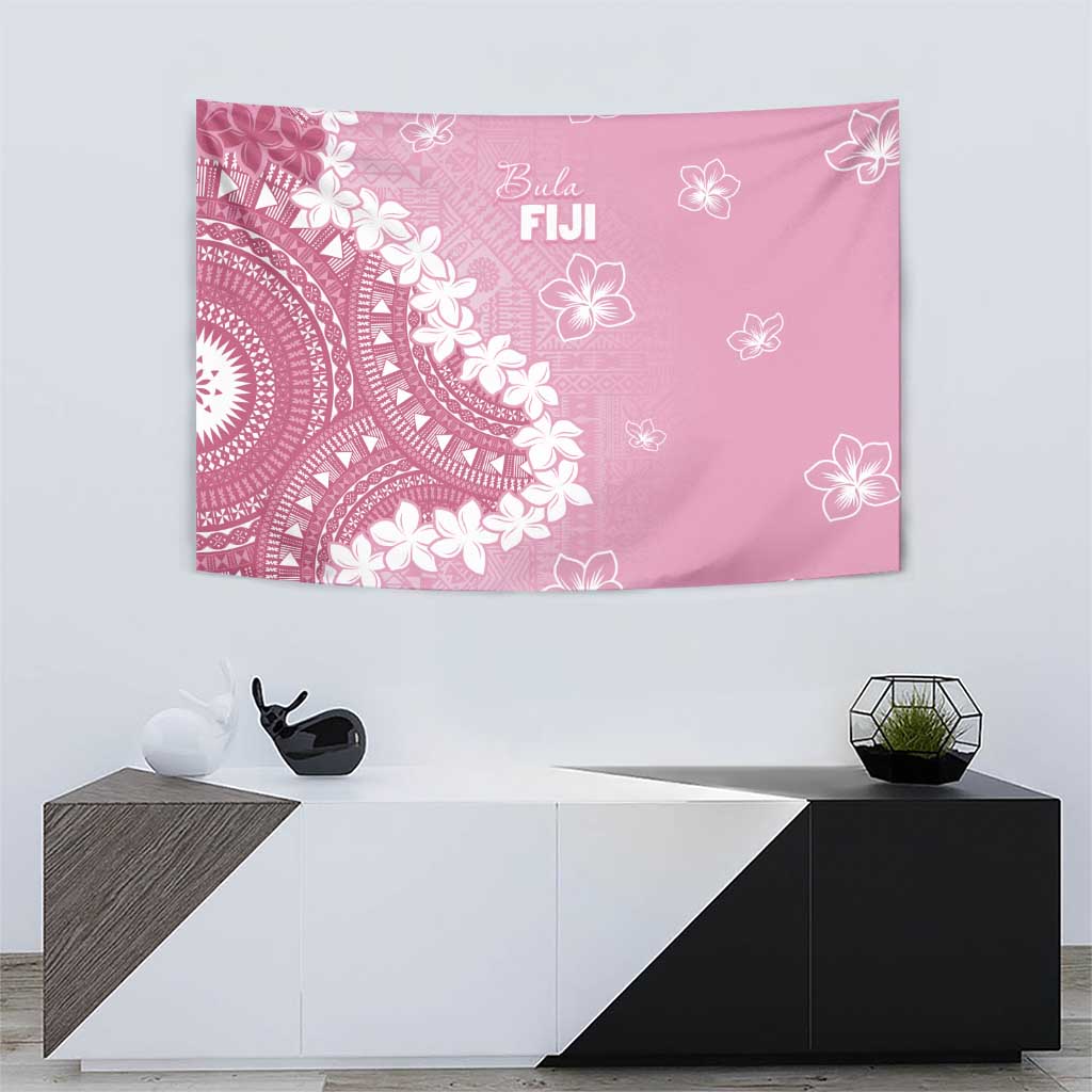 Bula Fiji Women's Day Tapestry Pink Masi Tapa