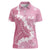 Bula Fiji Women's Day Women Polo Shirt Pink Masi Tapa