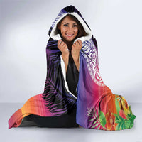Polynesian Dreamy Turtle Hooded Blanket Sunset Scenery LT7 - Polynesian Pride
