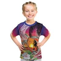 Polynesian Dreamy Turtle Kid T Shirt Sunset Scenery