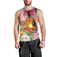 Polynesian Dreamy Turtle Men Tank Top Sunset Scenery LT7 - Polynesian Pride
