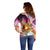 Polynesian Dreamy Turtle Off Shoulder Sweater Sunset Scenery