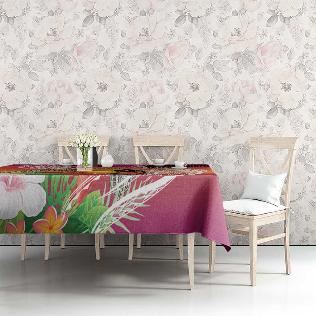 Polynesian Dreamy Turtle Tablecloth Sunset Scenery LT7 - Polynesian Pride