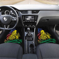 New Caledonia Kanaky Car Mats Stylized Fleche Faitiere With Kagu Bird