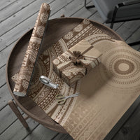 Bula Fiji Vintage Tapa Wrapping Paper Kaivity Masi Wave Motifs - Mocha LT7 - Polynesian Pride