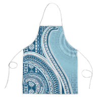 Bula Fiji Vintage Tapa Apron Kaivity Masi Wave Motifs - Turquoise LT7 Turquoise - Polynesian Pride