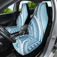 Bula Fiji Vintage Tapa Car Seat Cover Kaivity Masi Wave Motifs - Turquoise LT7 - Polynesian Pride