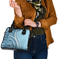 Bula Fiji Vintage Tapa Shoulder Handbag Kaivity Masi Wave Motifs - Turquoise LT7 - Polynesian Pride