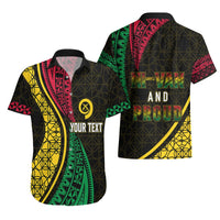 Personalised Vanuatu Hawaiian Shirt Melanesian Sand Drawing Mixed - Ni Van and Proud LT7 - Polynesian Pride
