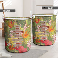 Mahalo Hawaii - ⁠Ka Pule a ka Haku Laundry Basket Tropical Flowers