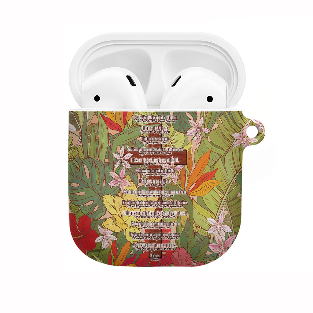 Mahalo Hawaii - ⁠Ka Pule a ka Haku AirPods Case Tropical Flowers