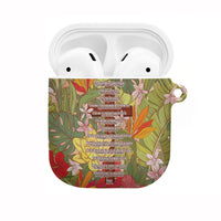 Mahalo Hawaii - Ka Pule a ka Haku AirPods Case Tropical Flowers LT7 Coral Pink - Polynesian Pride