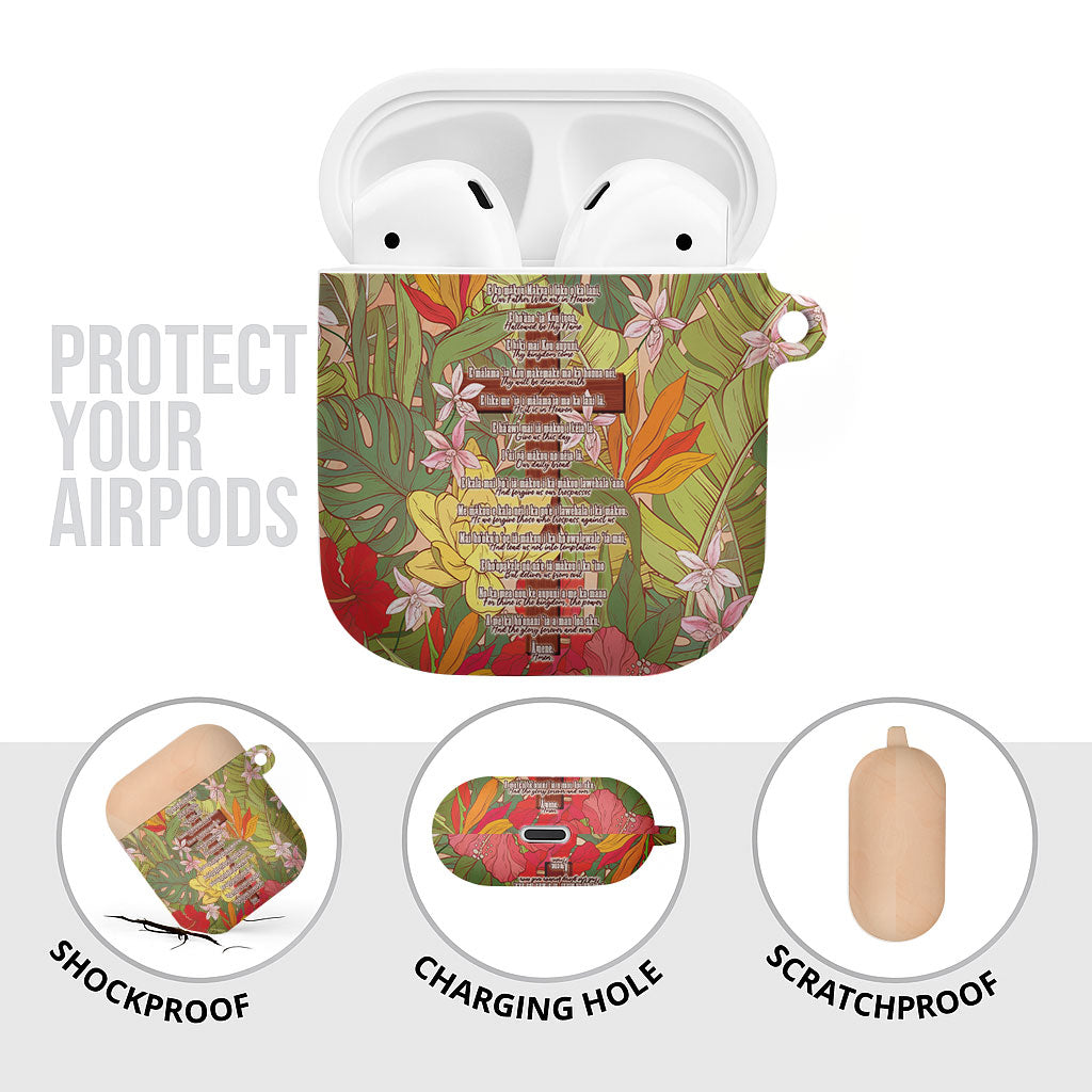 Mahalo Hawaii - Ka Pule a ka Haku AirPods Case Tropical Flowers LT7 - Polynesian Pride
