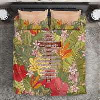 Mahalo Hawaii - Ka Pule a ka Haku Bedding Set Tropical Flowers LT7 Coral Pink - Polynesian Pride