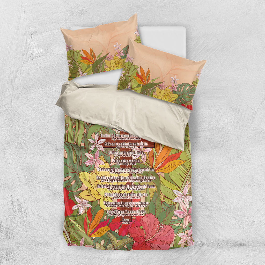 Mahalo Hawaii - Ka Pule a ka Haku Bedding Set Tropical Flowers LT7 US Twin 172cm x 218cm Coral Pink - Polynesian Pride