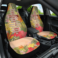 Mahalo Hawaii - Ka Pule a ka Haku Car Seat Cover Tropical Flowers LT7 One Size Coral Pink - Polynesian Pride
