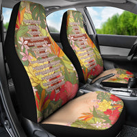Mahalo Hawaii - Ka Pule a ka Haku Car Seat Cover Tropical Flowers LT7 - Polynesian Pride