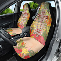 Mahalo Hawaii - Ka Pule a ka Haku Car Seat Cover Tropical Flowers LT7 - Polynesian Pride