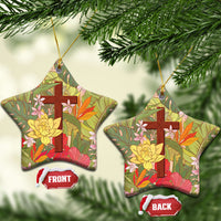 Mahalo Hawaii - ⁠Ka Pule a ka Haku Ceramic Ornament Tropical Flowers