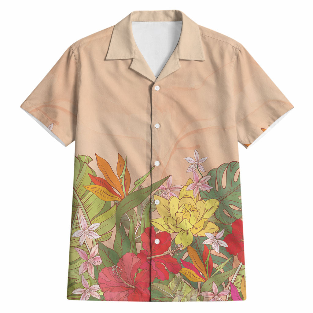 Mahalo Hawaii - Ka Pule a ka Haku Hawaiian Shirt Tropical Flowers LT7 Coral Pink - Polynesian Pride