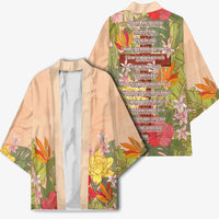 Mahalo Hawaii - Ka Pule a ka Haku Kimono Tropical Flowers LT7 - Polynesian Pride