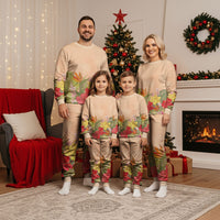 Mahalo Hawaii - ⁠Ka Pule a ka Haku Christmas Pajama Set Tropical Flowers