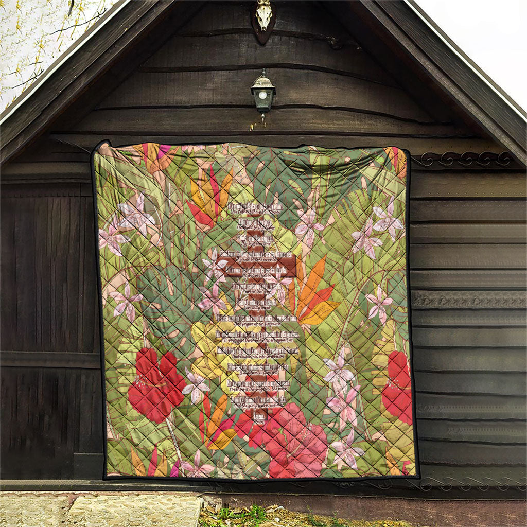 Mahalo Hawaii - Ka Pule a ka Haku Quilt Tropical Flowers LT7 - Polynesian Pride