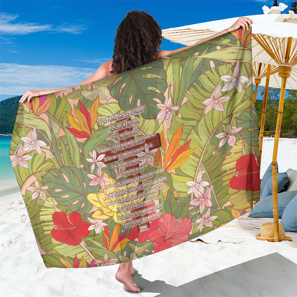 Mahalo Hawaii - ⁠Ka Pule a ka Haku Sarong Tropical Flowers