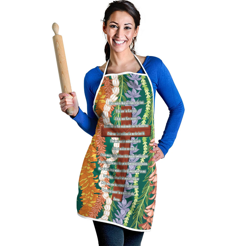 Mahalo Hawaii - ⁠Ka Pule a ka Haku Apron Mixed Lei