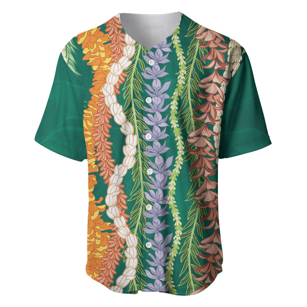 Mahalo Hawaii - ⁠Ka Pule a ka Haku Baseball Jersey Mixed Lei