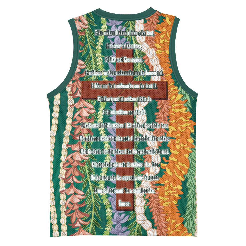 Mahalo Hawaii - Ka Pule a ka Haku Basketball Jersey Mixed Lei LT7 - Polynesian Pride