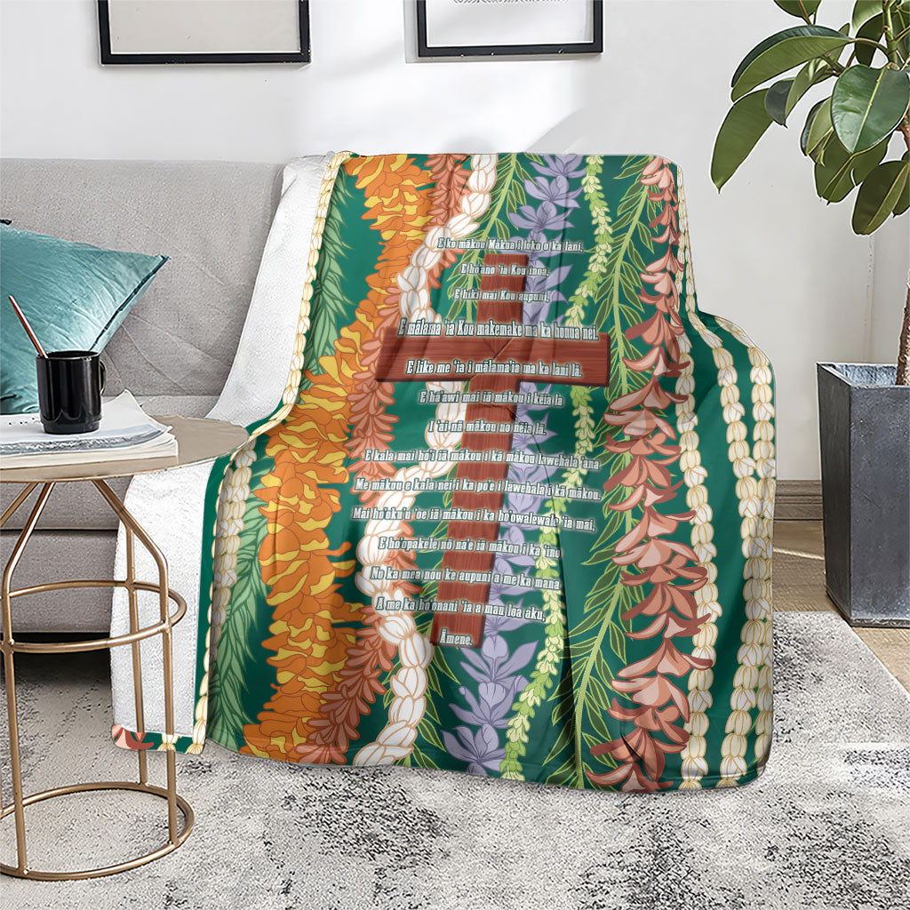 Mahalo Hawaii - ⁠Ka Pule a ka Haku Blanket Mixed Lei