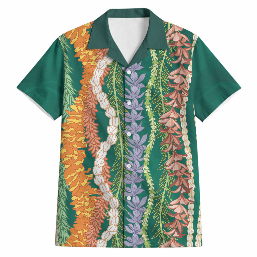 Mahalo Hawaii - Ka Pule a ka Haku Hawaiian Shirt Mixed Lei LT7 Sage Green - Polynesian Pride