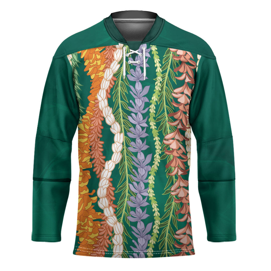 Mahalo Hawaii - ⁠Ka Pule a ka Haku Hockey Jersey Mixed Lei