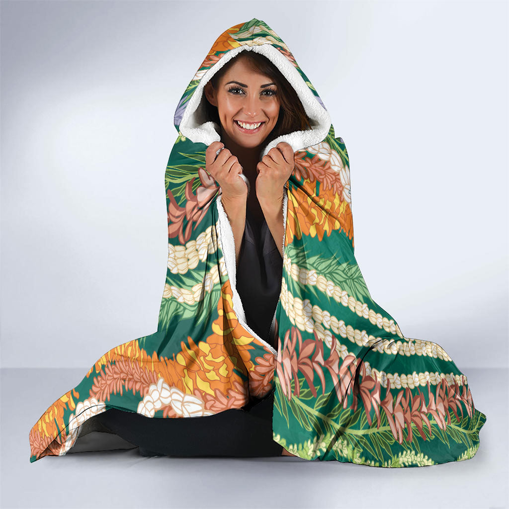 Mahalo Hawaii - ⁠Ka Pule a ka Haku Hooded Blanket Mixed Lei