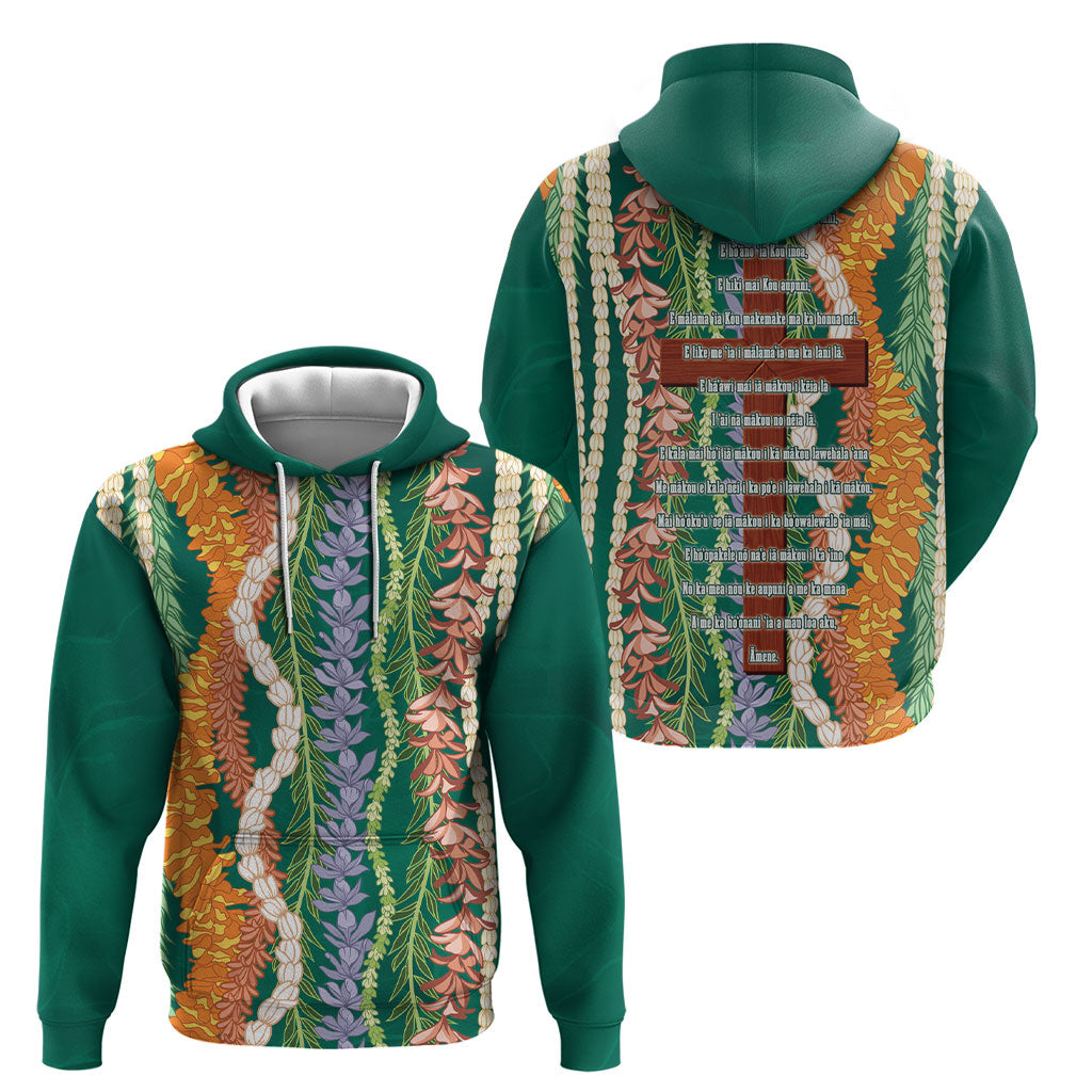 Mahalo Hawaii - Ka Pule a ka Haku Hoodie Mixed Lei LT7 - Polynesian Pride