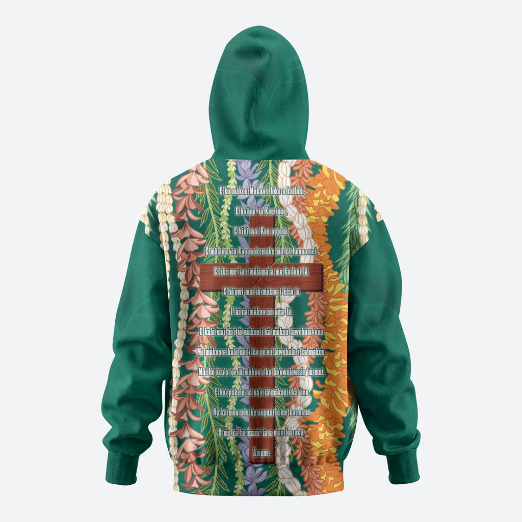 Mahalo Hawaii - Ka Pule a ka Haku Hoodie Mixed Lei LT7 - Polynesian Pride