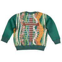 Mahalo Hawaii - ⁠Ka Pule a ka Haku Kid Ugly Christmas Sweater Mixed Lei
