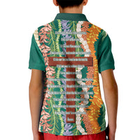 Mahalo Hawaii - Ka Pule a ka Haku Kid Polo Shirt Mixed Lei LT7 - Polynesian Pride