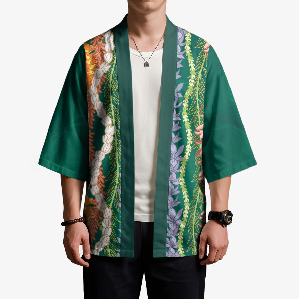 Mahalo Hawaii - Ka Pule a ka Haku Kimono Mixed Lei LT7 - Polynesian Pride