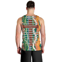 Mahalo Hawaii - Ka Pule a ka Haku Men Tank Top Mixed Lei LT7 - Polynesian Pride