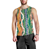 Mahalo Hawaii - Ka Pule a ka Haku Men Tank Top Mixed Lei LT7 - Polynesian Pride