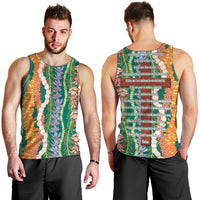 Mahalo Hawaii - Ka Pule a ka Haku Men Tank Top Mixed Lei LT7 - Polynesian Pride