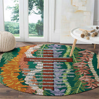 Mahalo Hawaii - ⁠Ka Pule a ka Haku Round Carpet Mixed Lei