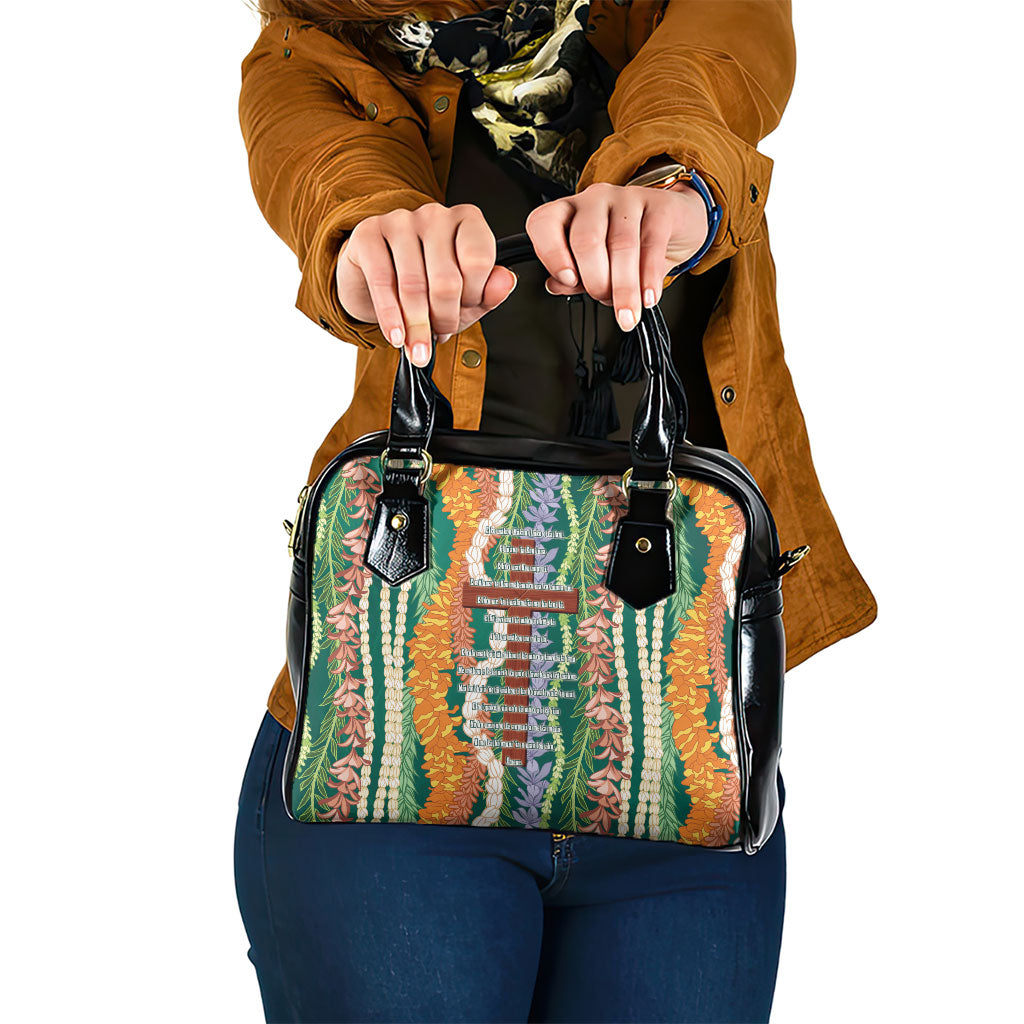 Mahalo Hawaii - ⁠Ka Pule a ka Haku Shoulder Handbag Mixed Lei
