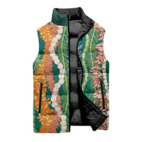 Mahalo Hawaii - Ka Pule a ka Haku Sleeveless Puffer Jacket Mixed Lei LT7 - Polynesian Pride