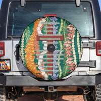Mahalo Hawaii - Ka Pule a ka Haku Spare Tire Cover Mixed Lei LT7 Sage Green - Polynesian Pride