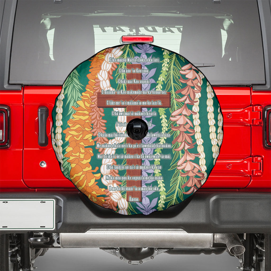 Mahalo Hawaii - Ka Pule a ka Haku Spare Tire Cover Mixed Lei LT7 - Polynesian Pride