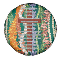 Mahalo Hawaii - Ka Pule a ka Haku Spare Tire Cover Mixed Lei LT7 - Polynesian Pride