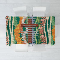 Mahalo Hawaii - Ka Pule a ka Haku Tablecloth Mixed Lei LT7 Sage Green - Polynesian Pride